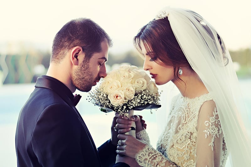 Bride and Groom Making Memories